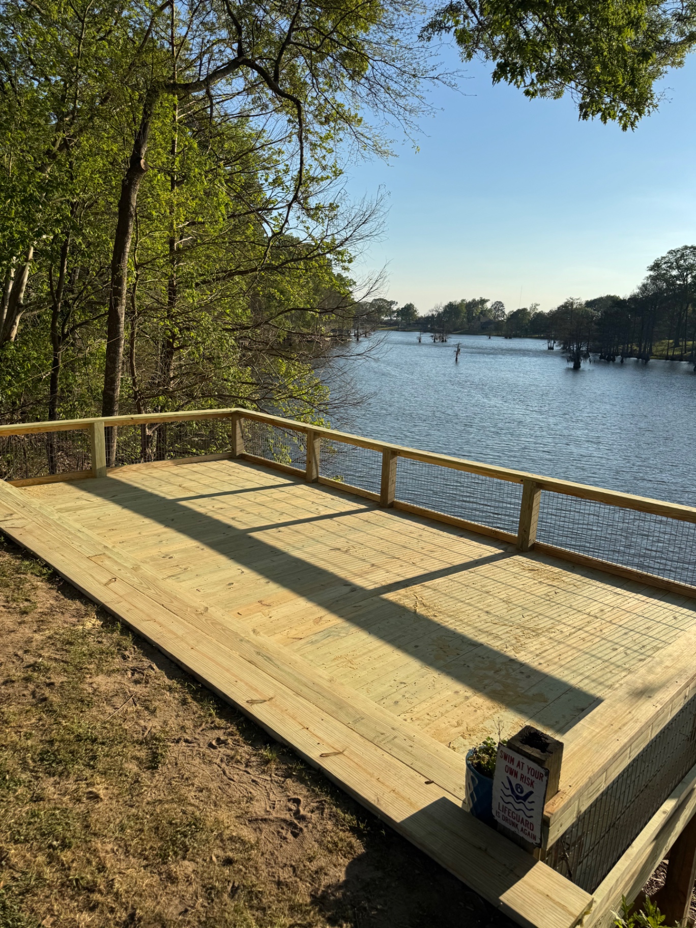 Lakeside overlook deck